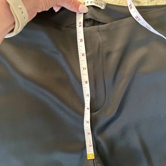 Alice + Olivia Teeny Satin Bootcut Pant Black - Picture 8 of 11